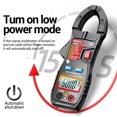 thumbnail image 2 of Clamp Meter, ANENG CM81 Smart AC Clamp Meter Clamp Type Multimeter 6000 Counts Auto Range Voltmeter 600A Ammeter Resistance Meter with Flashlight, 2 of 8