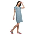 thumbnail image 4 of Moomaya Chemise de Nuit d'Allaitement à Col Rond pour Femmes, Imprimée, à Manches Courtes, 4 of 5