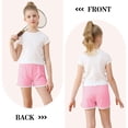 thumbnail image 5 of Resinta Girls 4-Pack Athletic Shorts Quick Dry Dolphin Hem Active Shorts for Kids, Sizes 4T-12 Years, 5 of 9