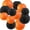 Black and Orange, variant on 12pcs Fruit Green Orange and Pastel Blue Lanterns,Hanging Paper Lanterns for Dinosaur Birthday Party Decoration
