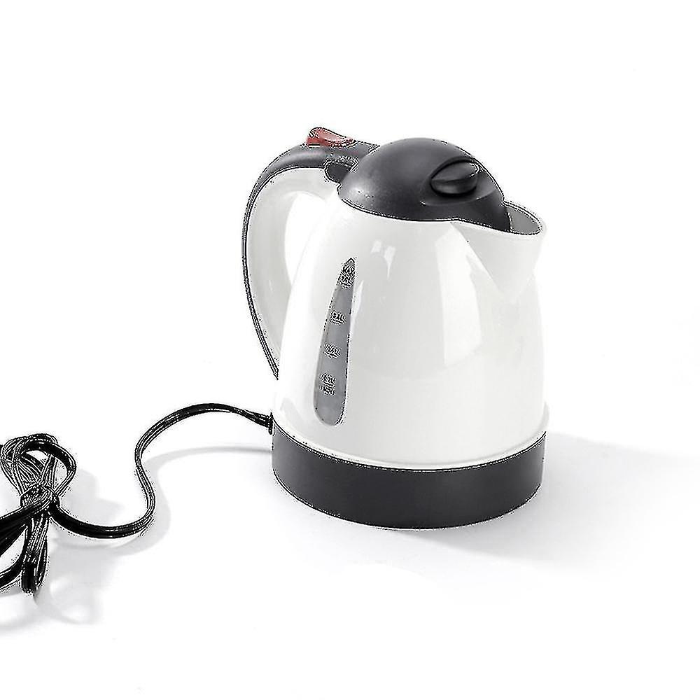 1000ml Car Electric Kettle 12v 150w Portable Cigarette Lighter Kettle For Trip Travel White