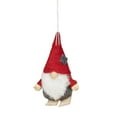 thumbnail image 4 of Set of 3 Red and Gray Skiing Gnome Christmas Ornaments 4", 4 of 9