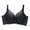 Black, variant on Womens Seamless Bra No Rims Hand Cups No Side Bone Adjustment Lace Small Chest Push Up Bra Full Coverage Bralette