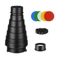 thumbnail image 1 of MERIGLARE Conical Optical Snoot Kit Easy to Install Portable Attachment Honeycomb Grid B, 1 of 9