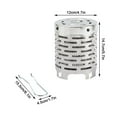 thumbnail image 3 of Hovmgk Outdoor Mini Heating Stove, Portable Stainless Steel Heater for Camping, Winter Heating, Hot Food and Water Boiling, Double Chimney Design, Safe Hand Warming for Outdoors, 3 of 9