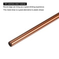 thumbnail image 3 of Unique Bargains Reusable Metal Straws 2Pcs, Stainless Steel Straight Drinking Straw 10.5' Long for Milk Shake Juice  Rose Gold, 3 of 5