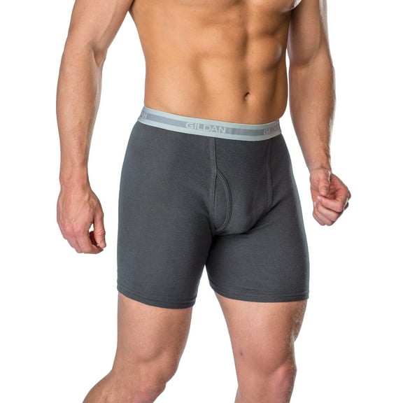 Gildan Adult Big Men's 2XL Assorted Regular Leg Boxer Brief, 4-Pack