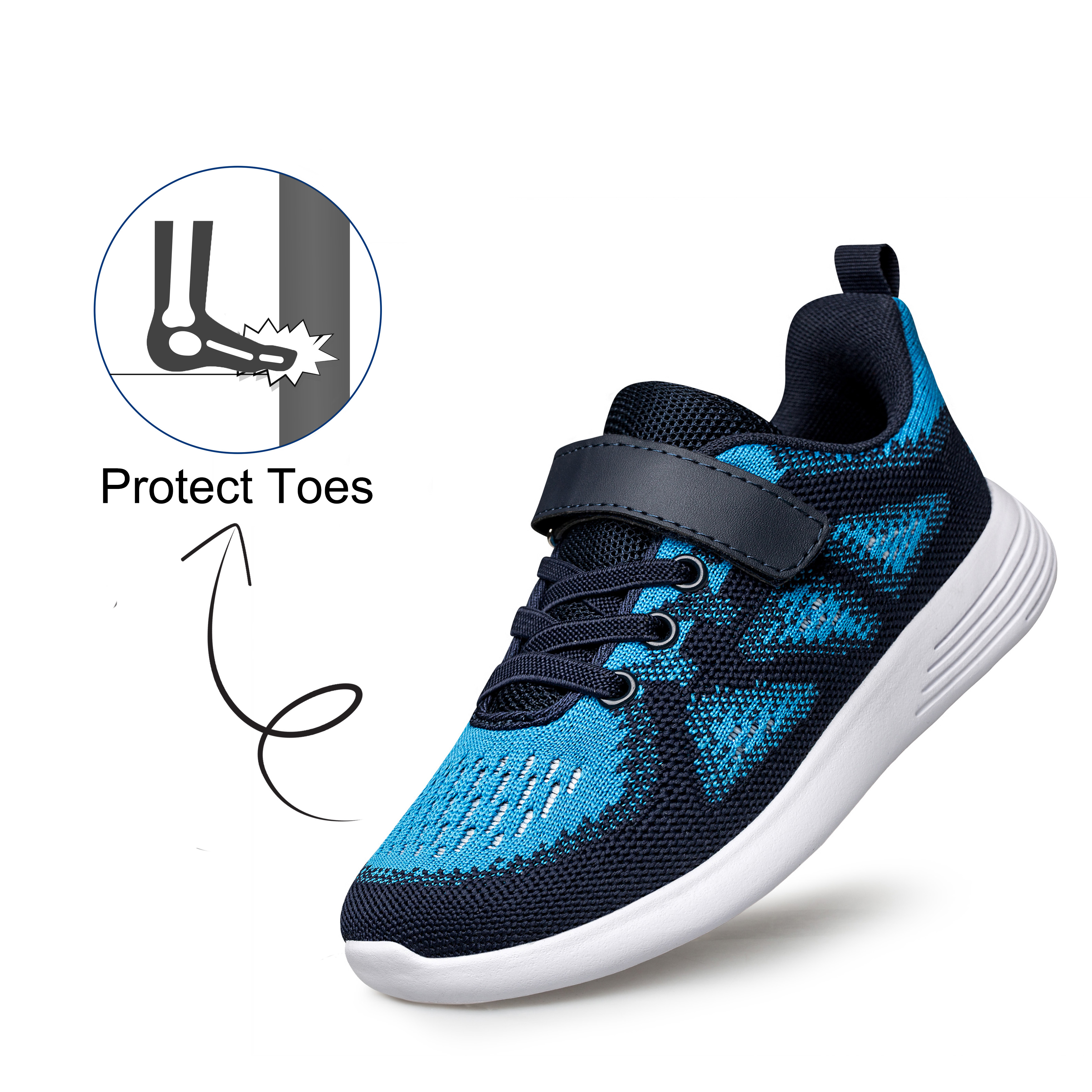 Vibdiv Kids Lightweight Breathable Athletic Sports Sneakers photo 4