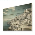 thumbnail image 2 of Designart "Beautiful Cityscape Greece Santorini wall decor III" Architecture Print on Natural Pine Wood, 2 of 5