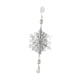 thumbnail image 2 of Adorno colgante para árbol de Navidad, decoración navideña, colgante decorativo. Copo de nieve plateado, 2 of 8
