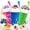Blue+Pink+Green, variant on Slushie Cup, 2 Pack Slushy Maker Cup, Frozen Magic Squeeze Cups for Juice Milk Yogurt Ice Cream Make, DIY Cooling Cup with Lid & Straw Cool Stuff Things for Kids Friends Family(Blue+Pink)