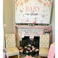 thumbnail image 2 of Baby in Bloom Backdrop Watercolor Wildflower Baby Shower Party Decorations Girls Baby in Bloom Banner Butterfly Floral Baby Shower Decor 7x5ft, 83x59 inches, 2 of 6