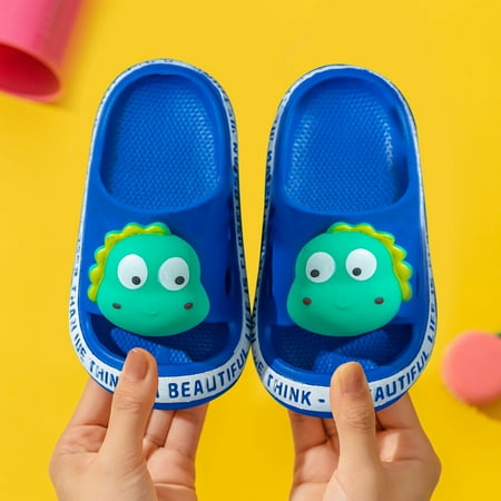 

Dyfzdhu Summer Children Toddler Baby Girls Boys Cartoon Animail Slippers Sandals Shoes