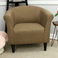 thumbnail image 3 of Fox Hill Trading Marlee Club Chair, Brown, 3 of 6