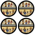 thumbnail image 2 of Silicone Non-Slip Drink Coasters with Removable Printed Absorbent Felt Pad - Set of 4 - Musical Dogs - Image by Dan Morris, 2 of 3