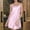 Pink, variant on Women's Short Nightgown Women'S Summer Strap Thin Sexy Slim Fit Solid Color Hanging Dress, Women Nightgowns & Sleepshirts XXL