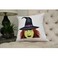thumbnail image 2 of Peek A Boo Witch 16 Inch Cream Halloween Print Decorative Throw Pillow, 2 of 2
