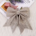 thumbnail image 3 of 1/2PC Christmas Bows Hanging Decorations Gold Silver Bowknot for Christmas Tree Glitter Ornaments Pendant Xmas Gift Decoration, 3 of 5