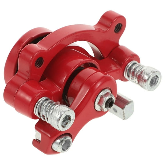 WEUVEB Metal Compact Red Brake Caliper 1Set for Mini Bikes and Scooters Mechanical Braking Go Kart Rear Break Caliper