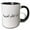 Black/White, variant on 3drose, Ana Atakalam Al-arabia - I Speak Arabic in Arab Letters Script Text, 15oz Mug