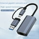 thumbnail image 4 of Adaptador Ethernet Gigabit USB Tipo-C para Transferencia de Datos de 1000 Mbps, RJ45, para Disco Duro Portátil, Consola de Juegos, 4 of 6