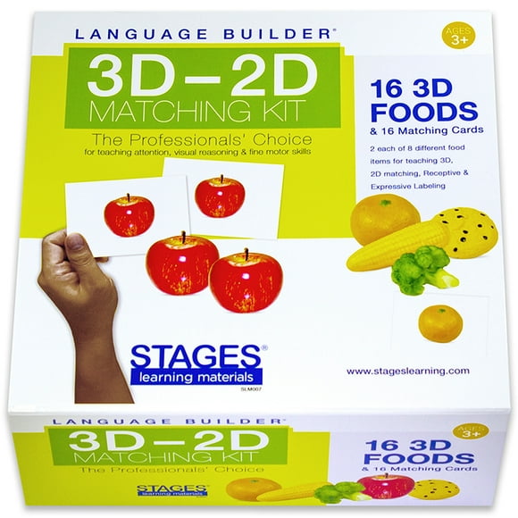 Construction Linguistique 3D-2D Matching Kit, Nourritures