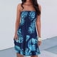thumbnail image 1 of ICHUANYI Clearance Women's Bohemian Style Strapless Elastic Band Dress Dresses Sleeveless Floral Print Dress(Dark Blue, XXL) ICHUANYI WER2023080710813, 1 of 8