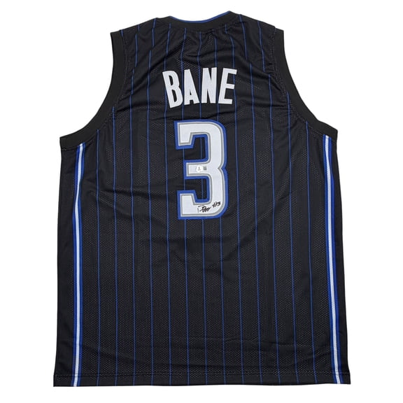 Autographed/Signed Desmond Bane Orlando Black Pinstripe Basketball Jersey Beckett BAS COA