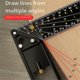 thumbnail image 4 of Multi Functional Right Angle Ruler 45/90 Degree Hole Angle Ruler Positioning Marking Angle Ruler Woodworking Tool 40cm, 4 of 5