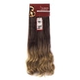 thumbnail image 2 of SAYFUT 24" Long Curly Wavy Full Head Clip in Synthetic Hair Extensions Double Weft 7 Pieces 16 Clips 160g Dark Brown to Ash Blonde, 2 of 2