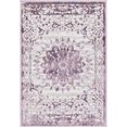 thumbnail image 1 of Unique Loom Tapis d'Appoint Ton sur Ton Aberdeen 2' 2 x 3' Rectangulaire Violet/ivoire, 1 of 1