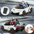 thumbnail image 4 of OLAKIDS 2 Seater Kids Ride on Car, 12V 4WD Licensed Lamborghini Veneno Powered Electric Vehicle 4-wheeler with Hydraulic Doors, Rocking Mode, Adjustable Speeds, Remote Control, MP3, Headlight, 4 of 10
