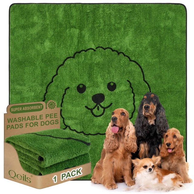 Alfombrillas de Entrenamiento para Cachorros Qeils Lavables para Perros 183x183 cm