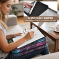 thumbnail image 5 of Haosy Accordion File Organizer Zipper Binder 500 Sheet 6-Tab Expanding File Folder Multi-Pocket 1.2 Inch 3 Ring Neon Flowers, 5 of 7