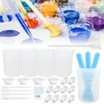 thumbnail image 1 of Silicone Resin Measuring Cups Tool Kit DIY Creativity Epoxy Mixer Set Reusable Resin Color Cups with Clear Scale Mixing Tool Kit for Resin Molds Jewelry Making, 1 of 10