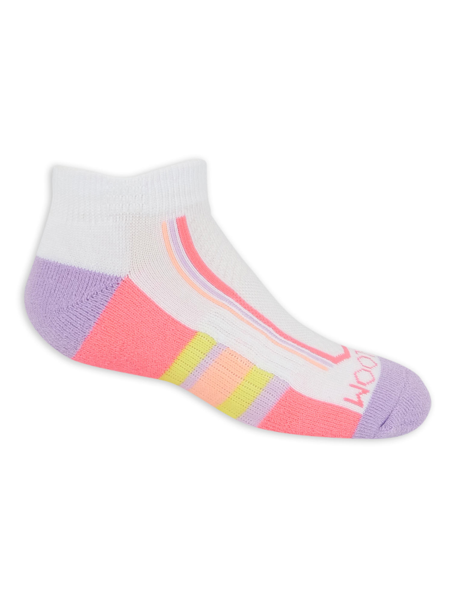 Fruit of the Loom Girls Athletic Low Cut Socks 12-Pack, Sizes S-L - image 3 of 5