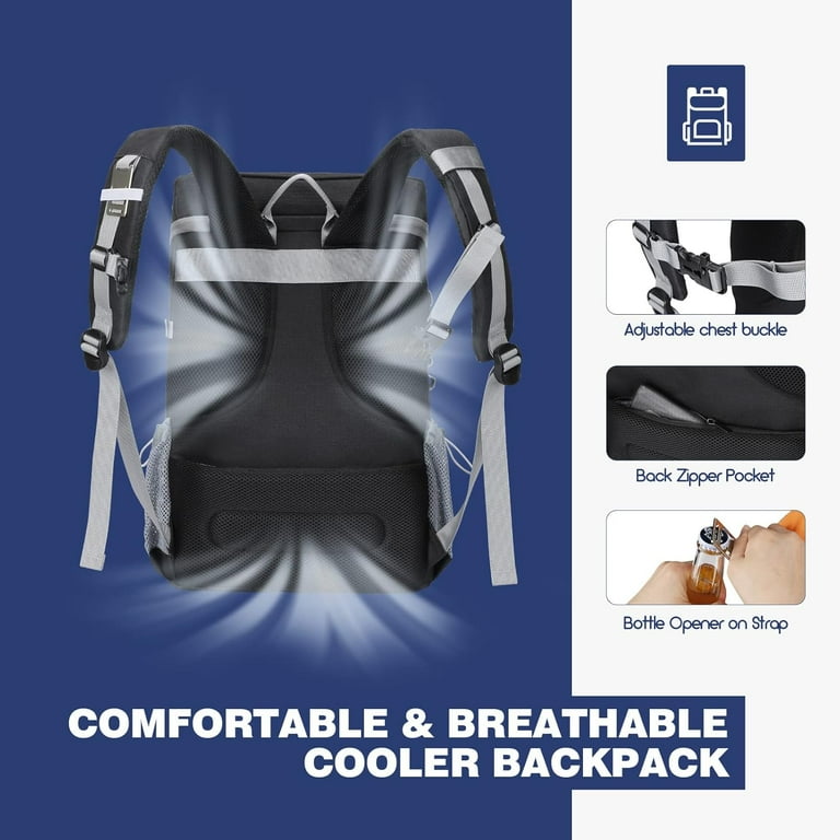 Cooler Backpack - 35/50 Can Insulated Soft Cooler Lunch Bag Maelstrom Cooler Backpack - 35/50 Can Insulated Soft Cooler  main image 2