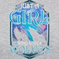 thumbnail image 3 of CafePress - Cute Just A Girl Who Loves Wol Long Sleeve T Shirt - Womens Baseball Tee, 3 of 4