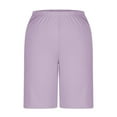 thumbnail image 4 of yunLCZ Pants for Women High Waisted Women's Elastic High Waisted Shorts Loose Casual Summer Comfy Shorts With Pockets, 4 of 4