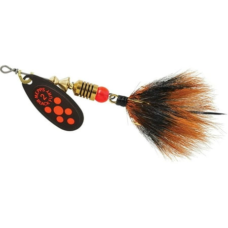 UPC: 0022141323695 | Mepps Black Fury Dressed Size 2 – 1/6 oz Flourescent Red Dot