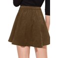 thumbnail image 2 of Falda corta con botones para mujer Camel marrón CH Camel marrón CH Xishao ropa, 2 of 2