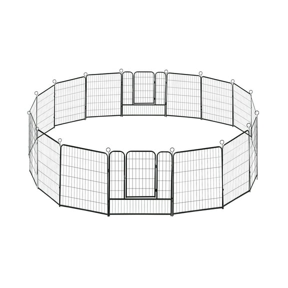 confote 16 Panel 40-inch Dog Playpen Foldable Puppy Exercise Pen Outdoor Indoor Pet Fence Barrier Kennel for Large Dogs Cats Rabbits