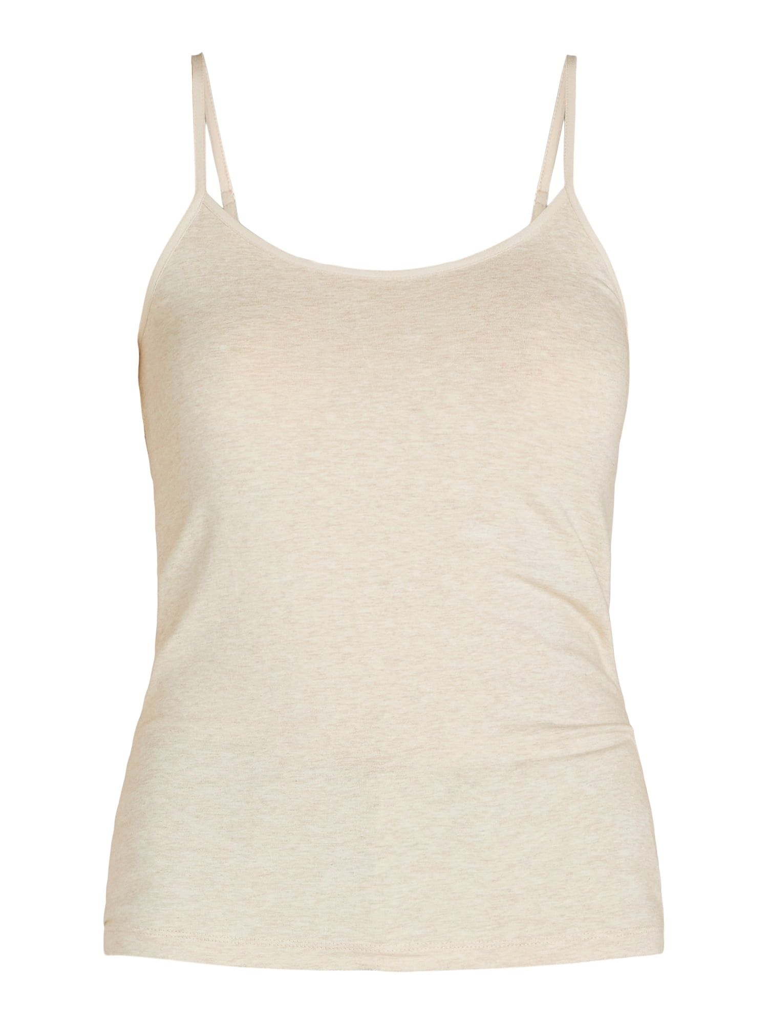 Time and Tru Women’s Cami Top with Adjustable Straps, Sizes XS-XXXL