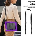 thumbnail image 7 of XYX for iPad Air 11 inch (2026 M4/2025 M3/2024 M2) Case, 3in1 Heavy Duty Shockproof Tablet Case with Stand, Shoulder Strap, Purple, 7 of 7