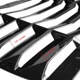 thumbnail image 5 of Ikon Motorsports Compatible with 16-21 Honda Civic Sedan IKON Style Window Louver Sun Shade ABS Gloss Black, 5 of 9