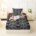 thumbnail image 4 of Erosebridal Vintage Bohemian Damask Twin Sheet Sets,Boho Exotic Style Bedding For Boys Girls 3 Pieces, 4 of 6
