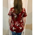 thumbnail image 6 of LETDIOSTO Women's Plus Size Tops Short Sleeve Shirts Lace Pleated Tunic Causal Tee Blouses M-4XL, 6 of 7