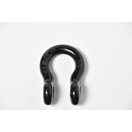 

5/8 Lift Tow Bow Shackle D-Ring w 3/4 Screw Pin WLL 7000 lbs 3.25T Multi-Color - SHACKLE: Black PIN: Blue - 2