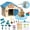 Blue, variant on LINXUXIE Pet Toy for Kid,Rabbit House Playset,Interactive Bunny Toys with Accessories, Pretend Play Pet Care Playset for Kids of Ages 3 4 5 6