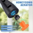 thumbnail image 4 of Wowow 3-Function Sprayer Pull Down Kitchen Faucet Spray Head Replacement with 9-Adapter Kit in Matte Black, 4 of 8